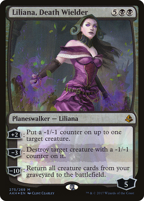 Liliana, Death Wielder (AKH-275) - mythic - Foil