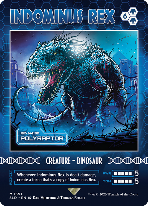 Polyraptor (SLD-1391) - mythic / Indominus Rex (Borderless)