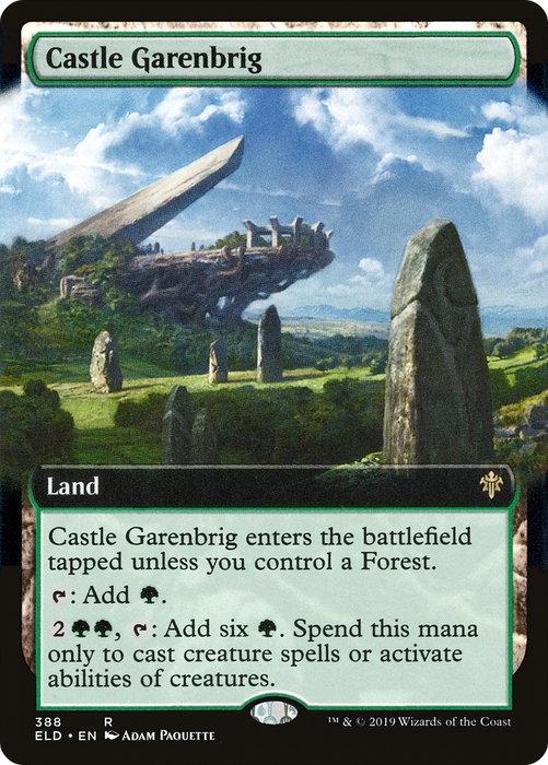 Castle Garenbrig (ELD-388) - rare: (Extended Art)