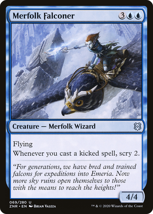 Merfolk Falconer (ZNR-069) - uncommon