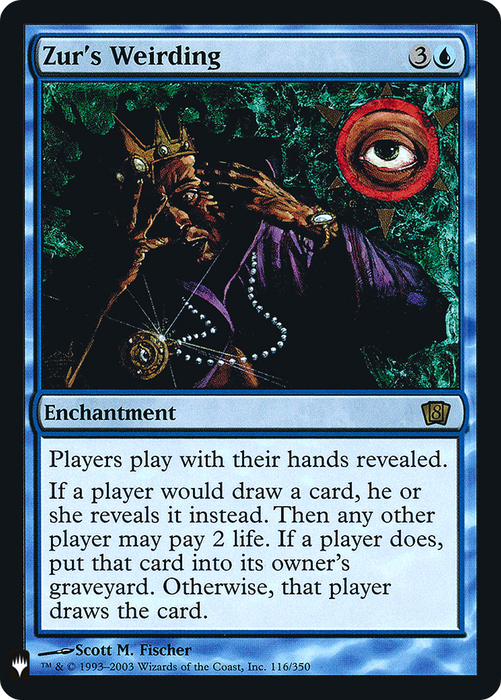 Zur's Weirding (LIST-8ED-116) - rare - Foil