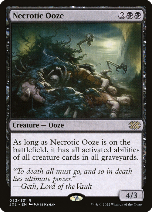 Necrotic Ooze (2X2-083) - rare - Foil