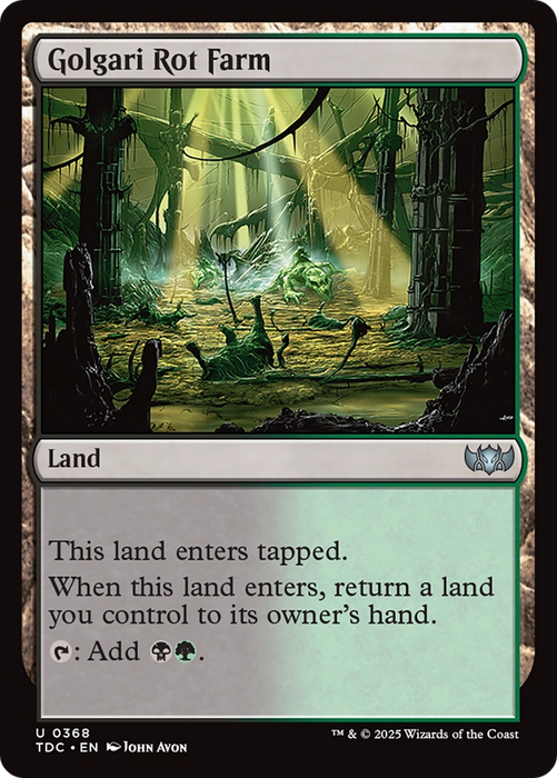 Golgari Rot Farm (TDC-368) - uncommon