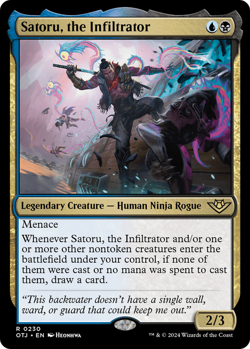 Satoru, the Infiltrator (OTJ-230) - rare - Foil