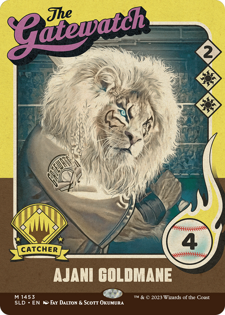 Ajani Goldmane // Ajani Goldmane (SLD-1453) - mythic: (Full Art) (Borderless)
