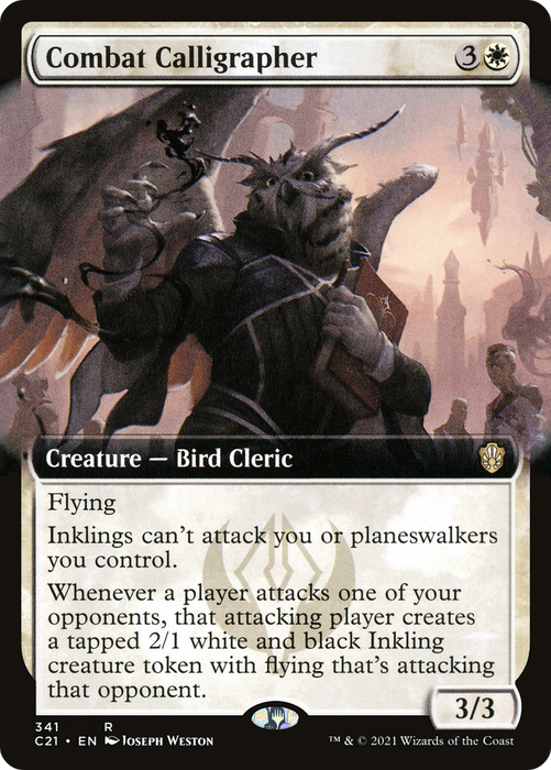 Combat Calligrapher (C21-341) - rare: (Extended Art)