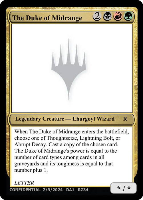 The Duke of Midrange (UNK-RZ34) - rare