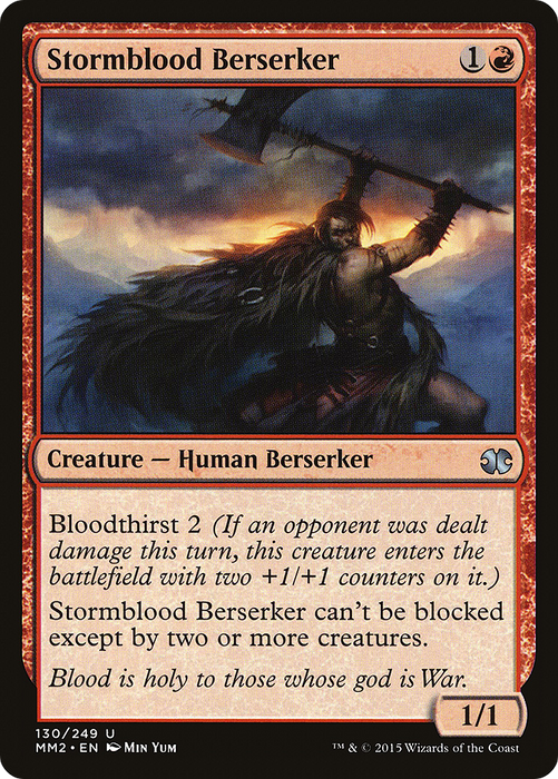 Stormblood Berserker (MM2-130) - uncommon