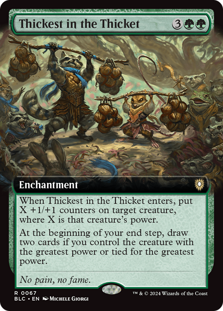 Thickest in the Thicket (BLC-067) - rare: (Extended Art)