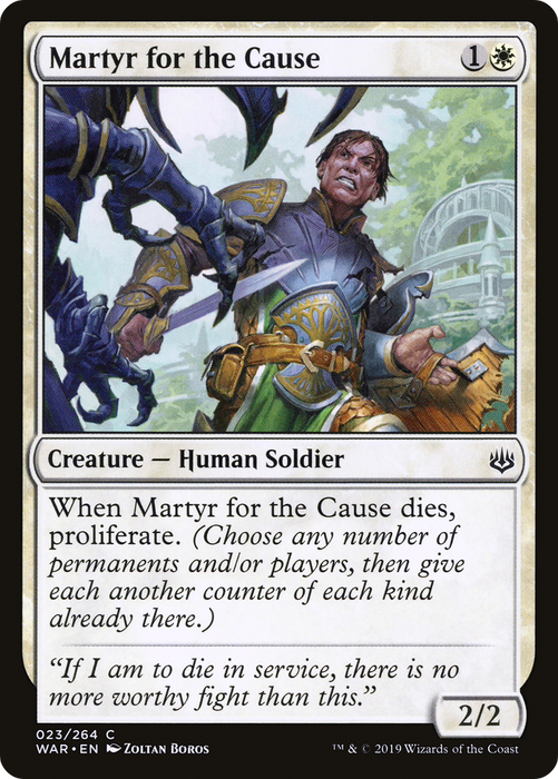 Martyr for the Cause (WAR-023) - common - Foil