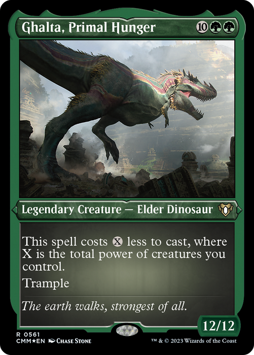 Ghalta, Primal Hunger (CMM-561) - rare - Etched Foil