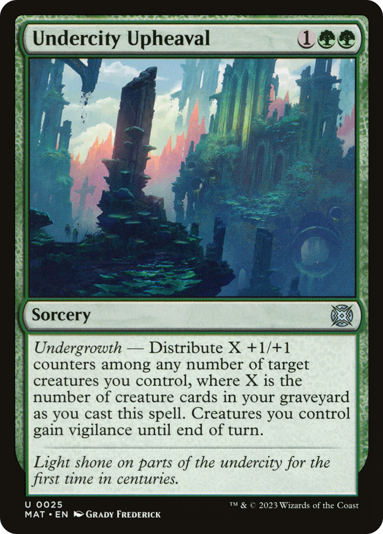 Undercity Upheaval (MAT-025) - uncommon - Foil