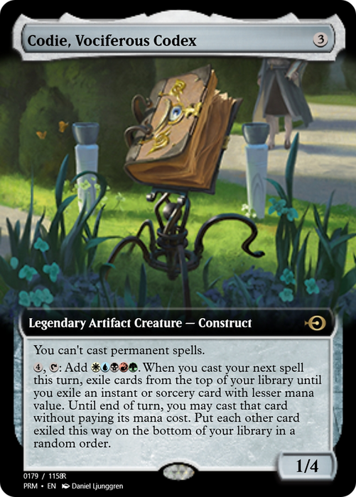 Codie, Vociferous Codex (PRM-90330) - rare - Foil
