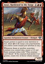 Anax, Hardened in the Forge (CMM-204) - uncommon: (enchantment) - Foil