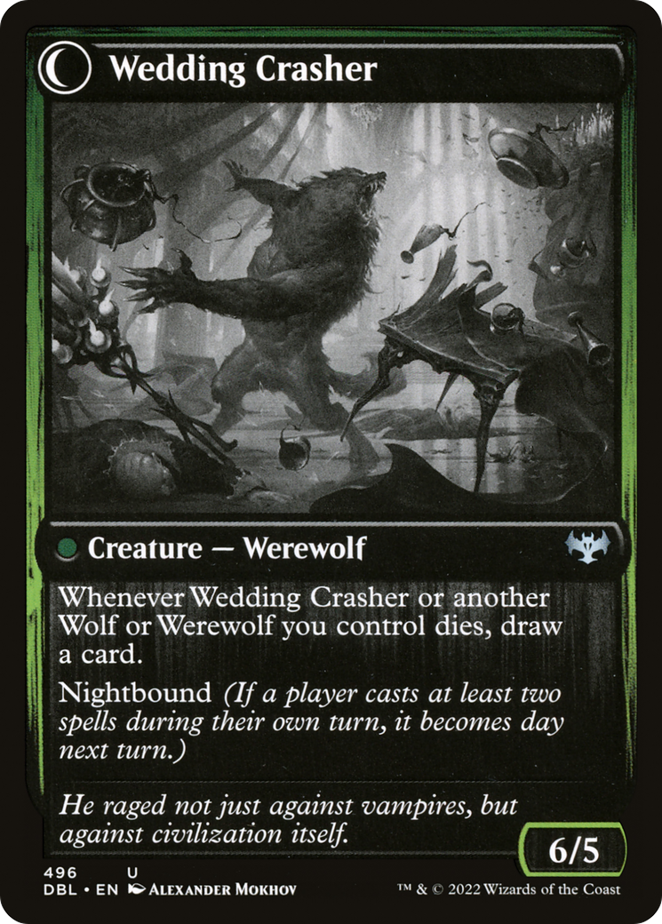 Wolfkin Outcast // Wedding Crasher (DBL-496) - uncommon: (Double Faced Transform)