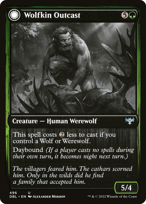 Wolfkin Outcast // Wedding Crasher (DBL-496) - uncommon: (Double Faced Transform)