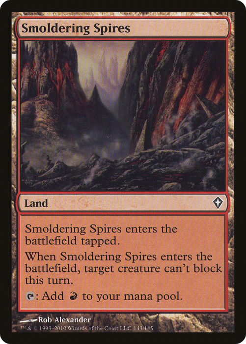 Smoldering Spires (WWK-143) - common - Foil