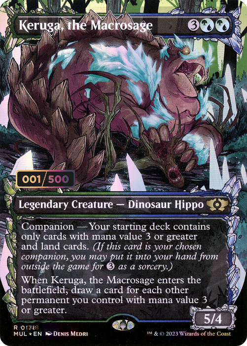 Keruga, the Macrosage (MUL-178Z) - rare: (Showcase) (Borderless) - Foil