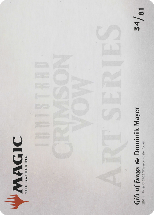 Gift of Fangs // Gift of Fangs (AVOW-034) - common (Borderless) - Foil