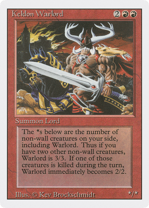 Keldon Warlord (3ED-160) - uncommon