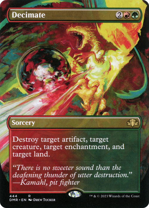 Decimate (DMR-444) - rare (Borderless)