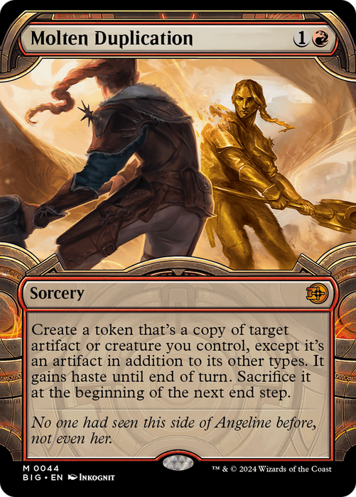 Molten Duplication (BIG-044) - mythic: (Showcase) - Foil