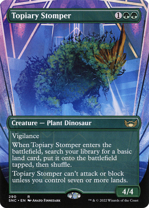 Topiary Stomper (SNC-290) - rare (Borderless) - Foil
