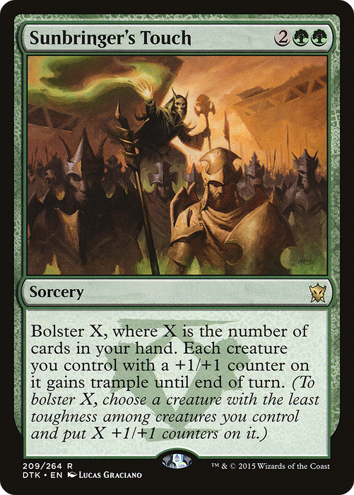 Sunbringer's Touch (DTK-209) - rare - Foil
