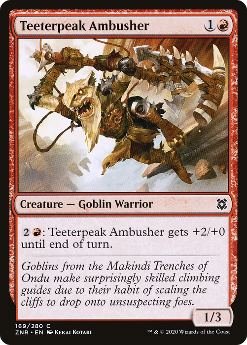 Teeterpeak Ambusher (ZNR-169) - common - Foil