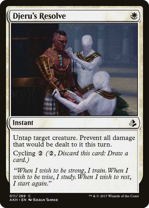 Djeru's Resolve (AKH-011) - common - Foil
