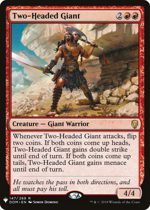 Two-Headed Giant (LIST-DOM-147) - rare