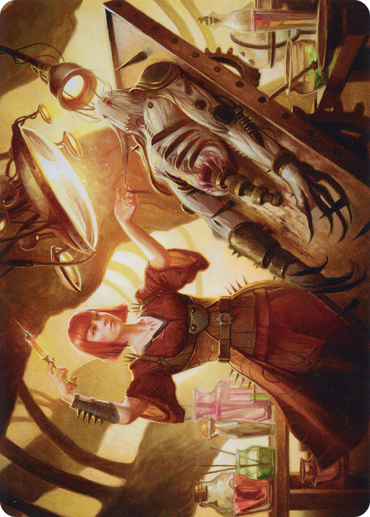 Ashnod, Flesh Mechanist // Ashnod, Flesh Mechanist (ABRO-015) - common (Borderless) - Foil