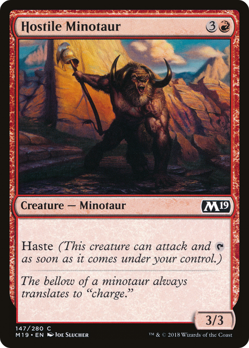 Hostile Minotaur (M19-147) - common