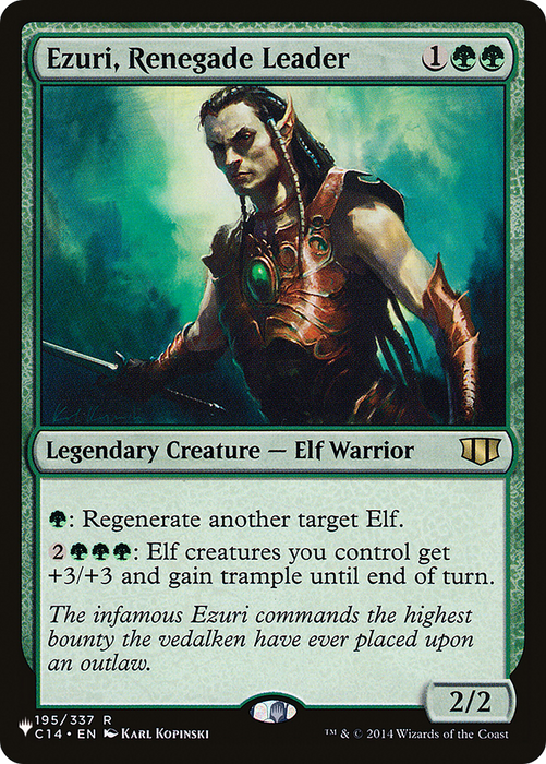 Ezuri, Renegade Leader (LIST-C14-195) - rare
