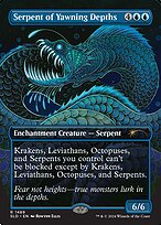 Serpent of Yawning Depths (SLD-1489) - rare (Borderless)