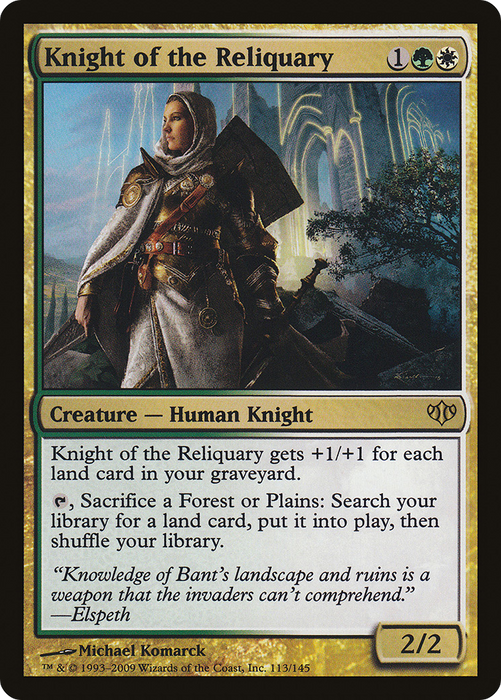 Knight of the Reliquary (CON-113) - rare - Foil