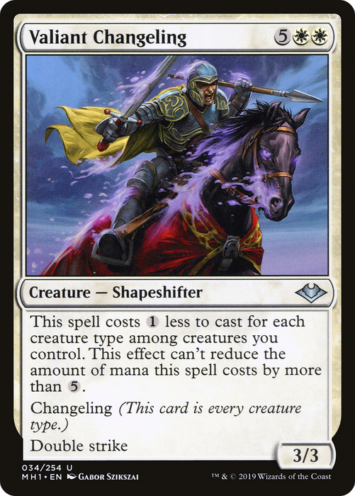 Valiant Changeling (MH1-034) - uncommon - Foil
