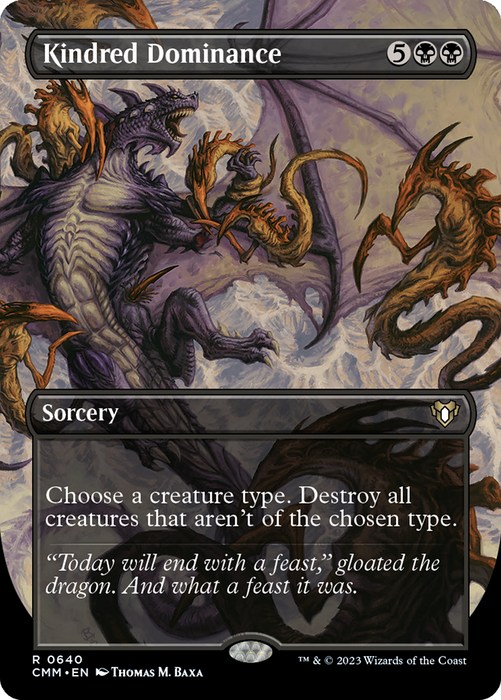 Kindred Dominance (CMM-640) - rare (Borderless) - Foil
