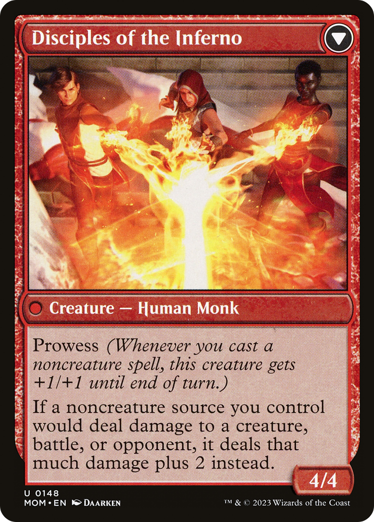 Invasion of Regatha // Disciples of the Inferno (MOM-148) - uncommon - Foil