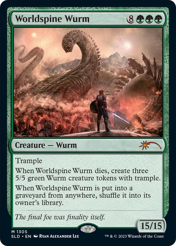 Worldspine Wurm (SLD-1305) - mythic