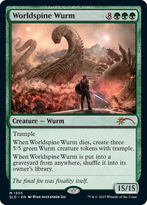 Worldspine Wurm (SLD-1305) - mythic