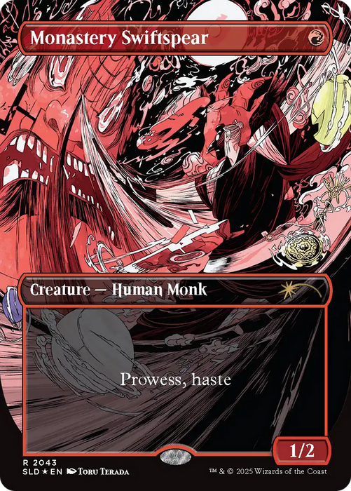 Monastery Swiftspear (2043) (Raised Foil) (SLD-2043) - rare - Foil