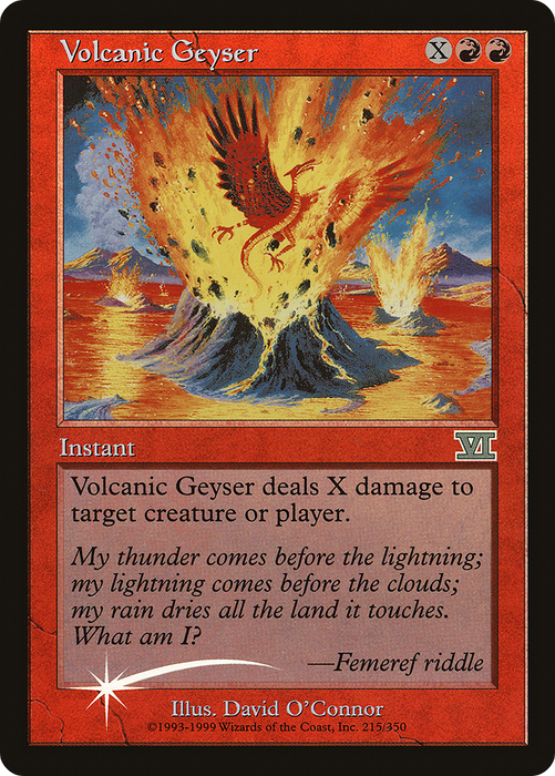 Volcanic Geyser (FNM-004) - rare - Foil