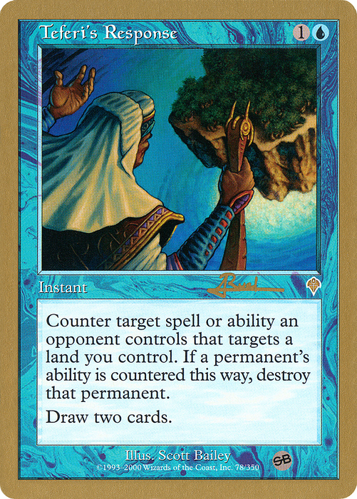 Teferi's Response (WCD-AR78SB) - rare