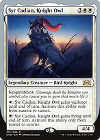 Syr Cadian, Knight Owl (UND-015) - rare