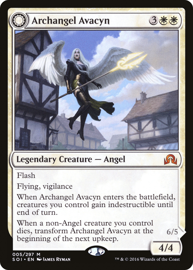 Archangel Avacyn // Avacyn, the Purifier (SOI-005) - mythic: (Double Faced Transform) - Foil