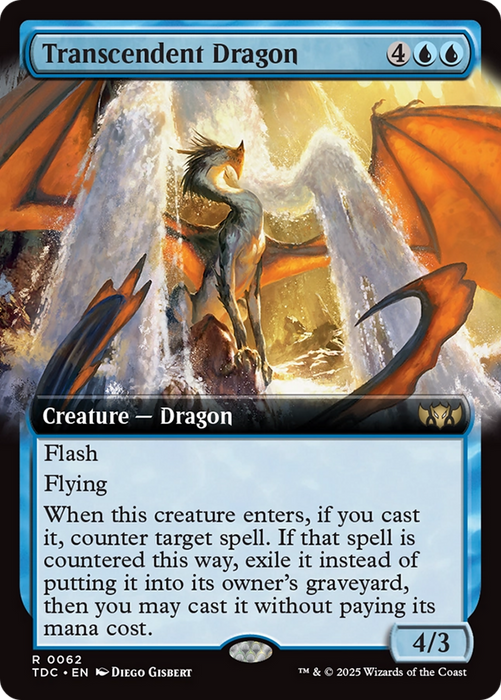 Transcendent Dragon (TDC-062) - rare: (Extended Art)