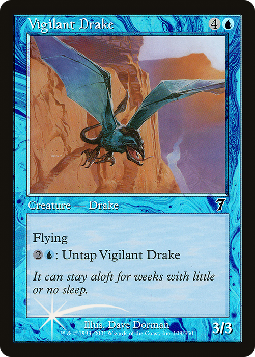 Vigilant Drake (7ED-109★) - common - Foil