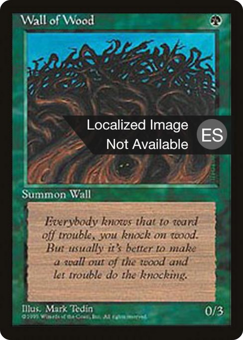 Wall of Wood (4BB-284) - common