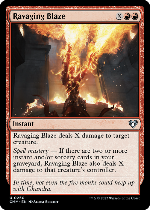 Ravaging Blaze (CMM-250) - uncommon